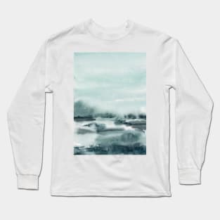 Abstract landscape art Long Sleeve T-Shirt